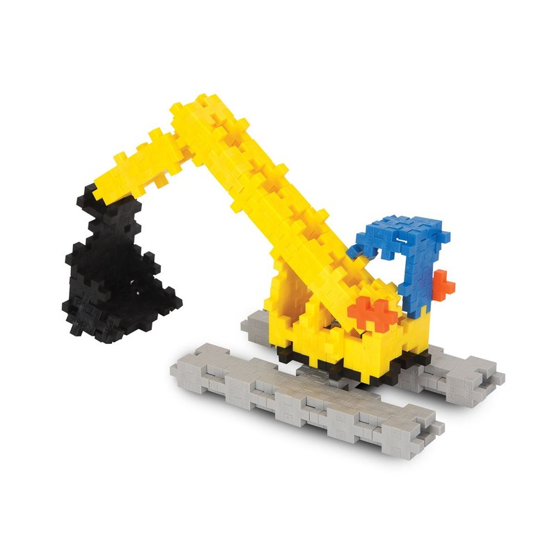 Plus-Plus 9603728 Geniales Konstruktionsspielzeug, Basic, Baustelle, Bausteine-Set,360 Teile