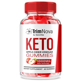 NutraVibe Trim Nova Keto ACV Gummies – Original TrimNova Keto+ACV with Premium Apple Cider Vinegar Blend to Support Body Balance & Overall Well-Being | Great-Tasting, Easy-to-Chew Gummy (60 Gummies)