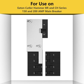 SHENYUN US Generator Interlock Kit Compatible with General Electric Vertical Main 150 or 200 amp Break,2 1/2 to 3 1/2 inches Spacing Between Main and Branch Breaker,for Home Safety Interlock Kit