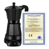 SHANGSKY Coffee Pot Electric Moka Pot 6 Cup, Espresso Coffee