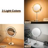 Erlingeryi 9" Magnifying Mirror with Lights 20X, Height Adjustable, Dimmable,
