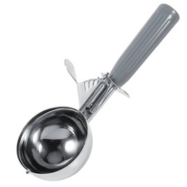 Cuchara Para Helado Pastel y Frutas Cocina de Acero Inoxidable Cuchara de Melón Mangos Suaves de Silicona Vajilla Para Helado(7.2CM)