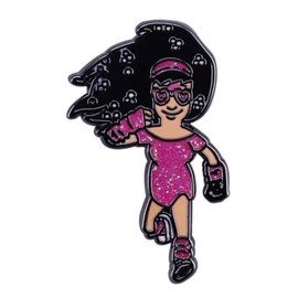 Tina Belcher Buttloose Gym Workout Outfit Bob's Burgers Animated Cartoon Comedy TV Show 1.2" Enamel Pin Badge, 1.2 Inches, Enamel, enamel