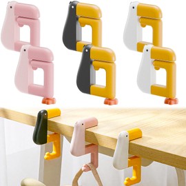 Musibo 6Pcs Desk Hooks, Purse Hook for Table, Portable Duck Shaped Detachable Non-Slip Folding Table Hook – No-Drill Purse Hanger & Bag Clamp for School/Office Desk Storage & Organization.