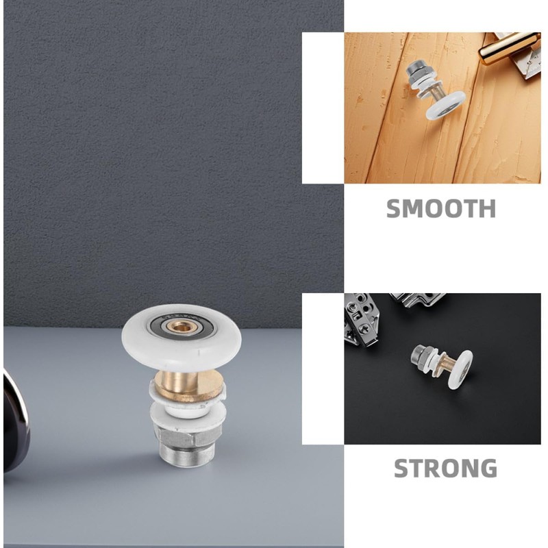 4 piezas Kit de Ruedas Corredizas para Puerta de Ducha