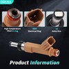 Fuel Injectors Fit For:/-Toyota Corolla 2009-2015 1.8L XRS Sedan 2.4L