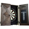 Barrington Bellevue Wood Dartboard Cabinet with 18-Inch Bristle Dartboard and