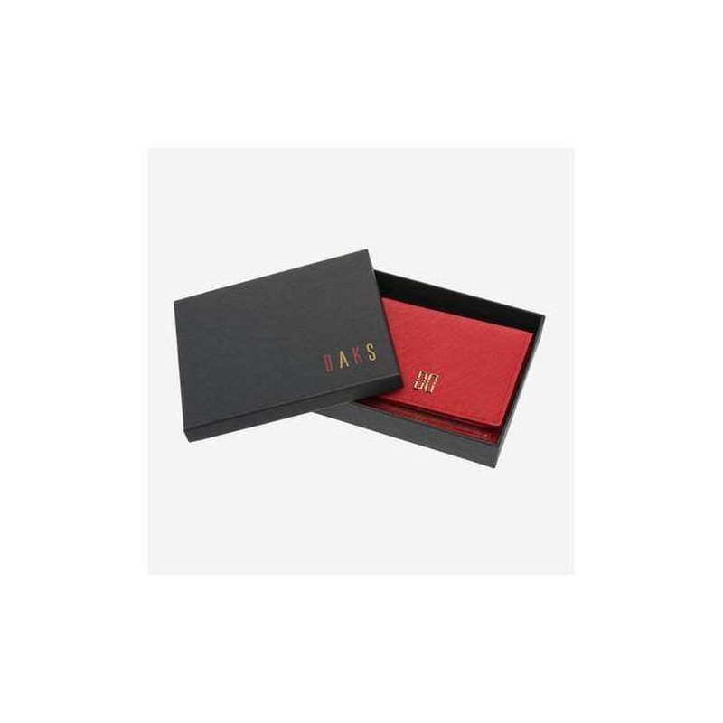 Daks (신세계강남점)DCWA2F002레드 컷팅로고 카드지갑 (Shinsegae Gangnam) DCWA2F002 Red Cutting Logo