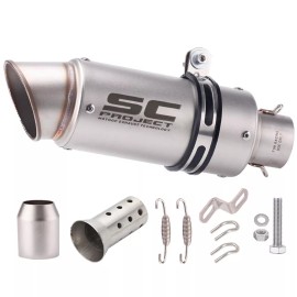 Unbranded For Yamaha YZF R3 2015-2021 MT-03 full System Exhaust Header Pipe Titanium 51mm