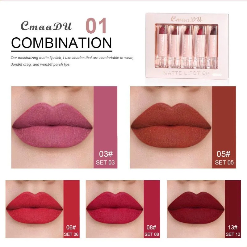 Set De Lápiz Labial Y Brillo Labial Vivid Matte De