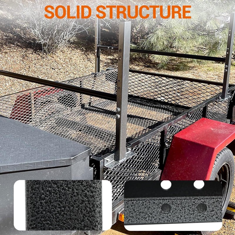 Liouedf Adjustable Roof Ladder Racks for 4'-7' Enclosed Trailers/Cargo Vans/Trucks: