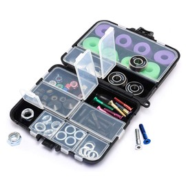 Venom Skateboards 47pc Premium Hardware Gift Pack inc Storage Toolbox/Bearings/Bolts + More!