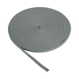 PATIKIL 10mm Cinta de Sarga de Algodón 50 Yardas Cinta de Algodón para Encuadernación de Bies Cinta de Adorno en Espiga para Costura Regalos Envoltura Manualidades DIY Lima Gris