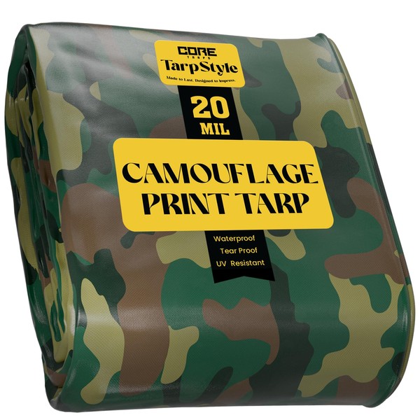 Core Tarps Extreme Heavy Duty 20 Mil Tarp Cover, Waterproof,