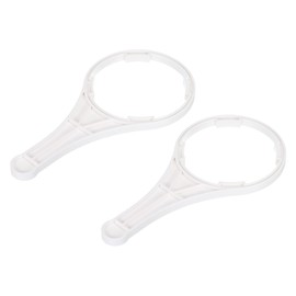 sourcing map Water Filter Housing Wrench Fit for 20-inch Water Filter Housing Plastic Filter Housing Wrench White 2 Pack