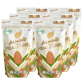 Pereg Blanched Almond Flour (12 Oz x 6 Pack) - Gluten Free, Keto Friendly, Finely Sifted - Wheat Free Flour, Multi-Purpose Flour & All Purpose Flour Alternative