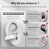 Open Ear Clip on Headphones, Wireless Earbuds Bluetooth 5.3 Sport