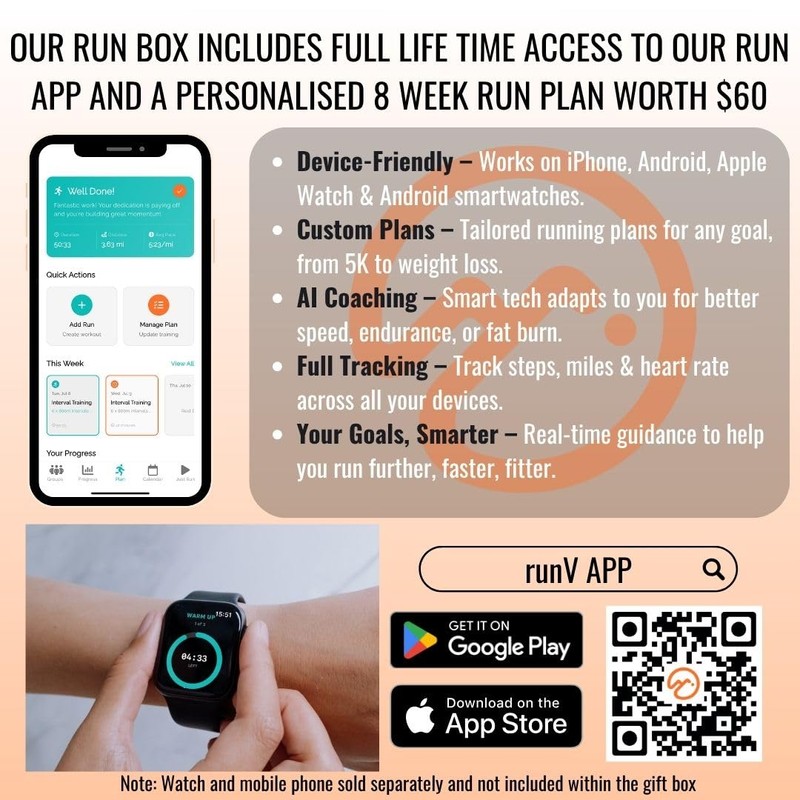 Vorlich® Running Gift Box, 13 Essential Items for Runners, Includes
