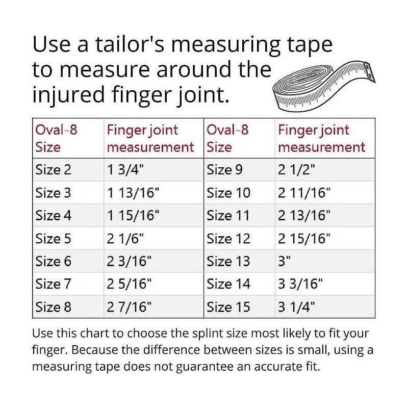 3-Point Products Oval-8 Finger Splint - Size 4