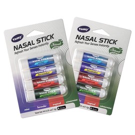 Vamy Breathing Steam Stick Nasal Cleaning Nose Stick ,Cooling Vapor Nasal Stick Pack, Stimulating Aroma, Daily-Use, Menthol Nasal Inhalation Stick，nasal stick comfort nasal Multi-Flavor Nasal Sticks Pack boom  stick spray nasal  cofix - quantity: 2 ct