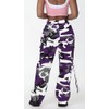 Women Y2k High Waisted Straight Leg Relaxed Fit Camo Cargo