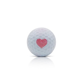 SWVL Sports Red Heart Large Golf Ball Stamper