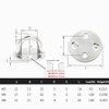 Ceiling Wall Mount Hook Heavy Duty Anchor Round Shape 5mm