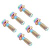 6PCS Bicycle Stem Bolt M5 X 16mm Titanium Alloy Waterproof