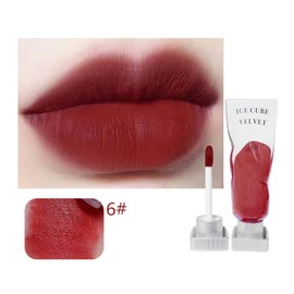 Brillo de Labios Mate de Alta Saturación, Tinte de Labios de Color Saturado Mate, Larga Duración, Fácil Aplicación, Ideal para Mujeres (6)