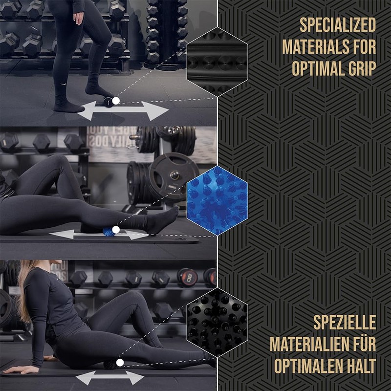 BOZEERA Hedgehog Ball Foot Massage Set, 1 x Foot Massager,