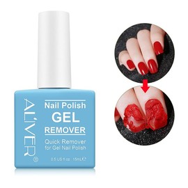 ALIVER Gel Nail Polish Remover, Easily & Quickly Remove Gel Nail Polish, No Need for Foil, Soaking or Wrapping, Protect Your Nails-15 ml - Specification: FB20003, Standard