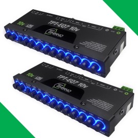 Timpano 2x Timpano TPT-EQ7 10V 7 Band Equalizer Car Audio EQ 6 Channel w/ Sub Control
