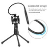 Desktop Microphone Tripod Stand Foldable Mic Stand with Shock Mount
