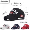 HAOJIANIAN 2 Pack Canada Baseball Cap,Canada Day Embroidered Maple Leaf