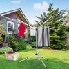 JS HANGER Drying Natural Clothes Airer Outdoor Portable 4-arm Aluminum