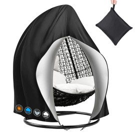 Double Egg Chair Cover, 210D Oxford Fabric Outdoor Hanging Double Egg Chair Covers, Waterproof Egg Swing Chair Dust Cover With Zipper and Drawstring 230 X 200cm