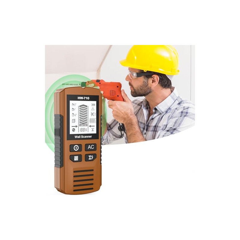 Wall Detector Scanner,Handheld Stud Finder,5 in 1 Professional Detector Tool