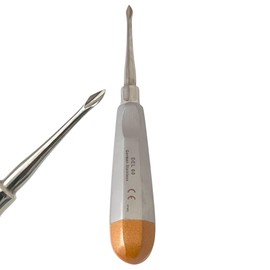1 Each Dental Root Tip Elevator Pick | No. 60 Bernard Tooth Root Extraction Elevator, Spade Concave Tip, Hollow Handle | German Stainless Steel Dental Instruments