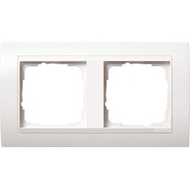 Gira 0212803 Cover Frame 2 Compartments for Pure White
