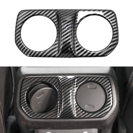 Barong for Jeep Wrangler JL JLU Gladiator JT 2018-2025 Accessories Rear Air AC Vent Cover Trim Panel (Carbon Fiber Pattern