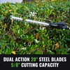 Pole Hedge Trimmer Cordless 20V with Battery Powered 20-Inch Electric