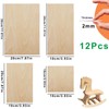 Balsa Wood Sheets - 12pcs Plywood Sheets Unfinished Blank Thin