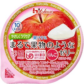 House Foods Gently Easy Care Jelly, Like Fruit, Apples, 2.1 oz (60 g) x 12 Packs