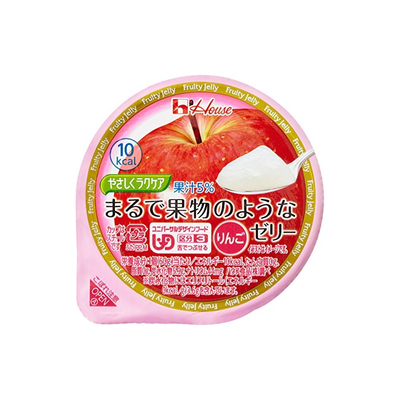 House Foods Gently Easy Care Jelly, Like Fruit, Apples, 2.1