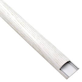 Electriduct Metal Floor Cord Cover Aluminum Cable Shield Protector Medium 39" White Wood Grain