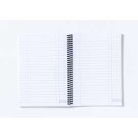 Exacompta - Ref GES761Z - Guildhall - Essentials Spiral Bound Cash Book A5 148x210mm 192 Pages 80gsm Pre Printed Paper - Receipts, Expenses, Summaries