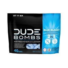 DUDE Wipes DUDE Bombs desodorizante ambientador para inodoro, aroma fresco, 40 cápsulas