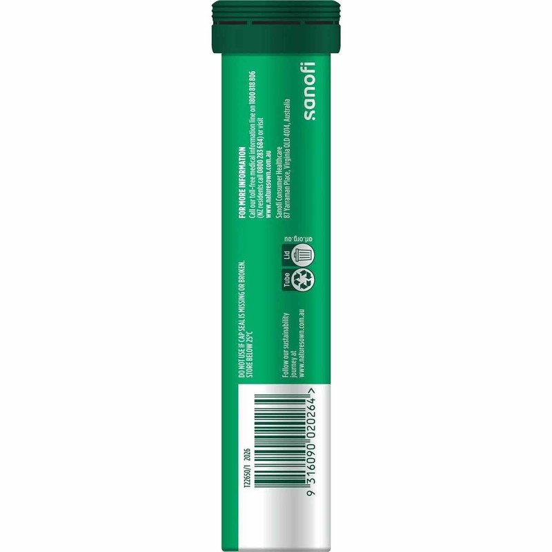 Nature's Own Magnesium + Energy Effervescent with B Vitamins &