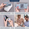 VON HEESEN Slim Wallet with RFID Protection, for Men and