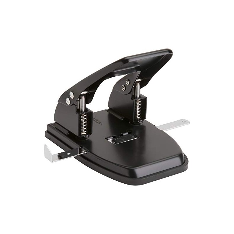 Business Source Heavy-Duty Hole Punch (65626), Black, Small (1-24)